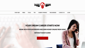What Talentdesire.com website looked like in 2020 (3 years ago)