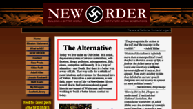 What Theneworder.org website looked like in 2020 (3 years ago)