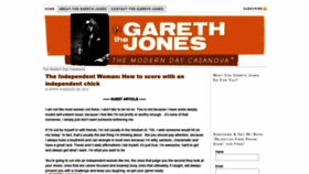 What Thegarethjones.com website looked like in 2020 (3 years ago)