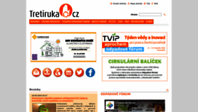 What Tretiruka.cz website looked like in 2020 (3 years ago)