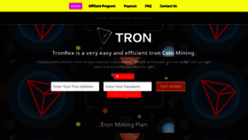 What Tronrex.online website looked like in 2020 (3 years ago)