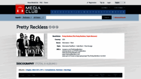What The-pretty-reckless.net website looked like in 2020 (3 years ago)