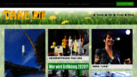 What Takeme.de website looked like in 2020 (3 years ago)
