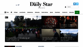 What Thedailystar.com website looked like in 2020 (3 years ago)