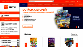 What Taktik.sk website looked like in 2020 (3 years ago)