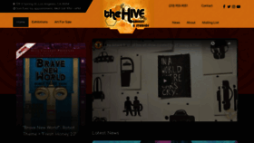 What Thehivegallery.com website looked like in 2020 (3 years ago)