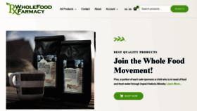 What Thewholefoodfarmacy.com website looked like in 2020 (3 years ago)