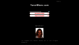 What Tarotblanc.com website looked like in 2020 (3 years ago)