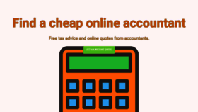 What Thecheapaccountants.com website looked like in 2020 (3 years ago)