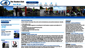 What Tandem-club.org.uk website looked like in 2020 (3 years ago)