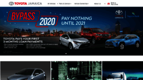 What Toyotajamaica.com website looked like in 2020 (3 years ago)
