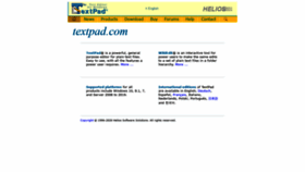 What Textpad.com website looked like in 2020 (3 years ago)