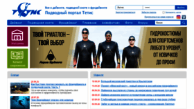 What Tetis.ru website looked like in 2020 (3 years ago)