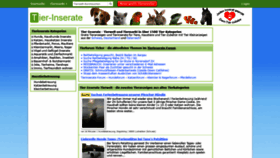 What Tierinserate.ch website looked like in 2020 (3 years ago)