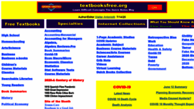 What Textbooksfree.org website looked like in 2020 (3 years ago)