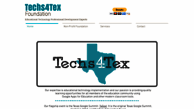 What Techs4tex.org website looked like in 2020 (3 years ago)