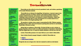 What Thornwalker.com website looked like in 2020 (3 years ago)