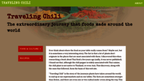 What Travelingchili.com website looked like in 2020 (3 years ago)