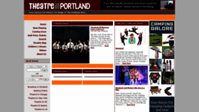 What Theatreinportland.com website looked like in 2020 (3 years ago)