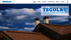 What Tegola.pl website looked like in 2020 (3 years ago)