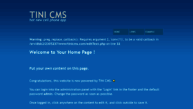 What Tinicms.com website looked like in 2020 (3 years ago)