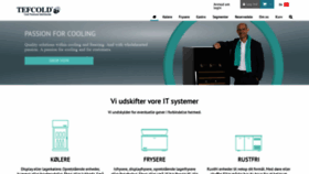 What Tefcold.dk website looked like in 2020 (3 years ago)