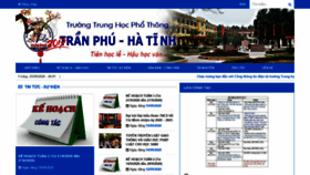 What Thpt-tranphu-hatinh.edu.vn website looked like in 2020 (3 years ago)