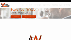 What Thewisdomlink.com website looked like in 2020 (3 years ago)