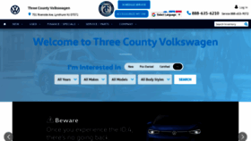 What Threecountyvw.com website looked like in 2020 (3 years ago)