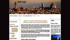 What The-travel-italy-grapevine.com website looked like in 2020 (3 years ago)