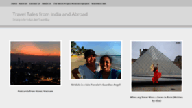 What Traveltalesfromindia.in website looked like in 2020 (3 years ago)