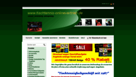 What Tischtennis-onlinevertrieb.de website looked like in 2020 (3 years ago)