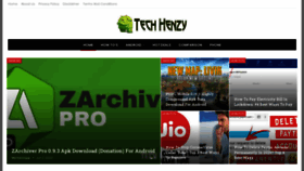 What Techhenzy.com website looked like in 2020 (3 years ago)
