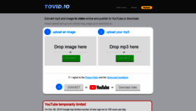 What Tovid.io website looked like in 2020 (3 years ago)