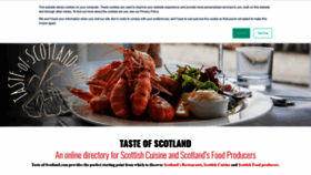 What Taste-of-scotland.com website looked like in 2020 (3 years ago)
