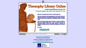 What Theosophy.org website looked like in 2020 (3 years ago)