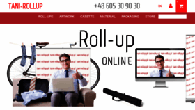 What Tani-rollup.pl website looked like in 2020 (3 years ago)