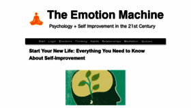 What Theemotionmachine.com website looked like in 2020 (3 years ago)