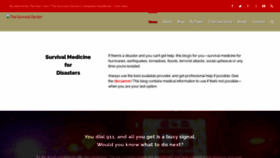 What Thesurvivaldoctor.com website looked like in 2020 (3 years ago)