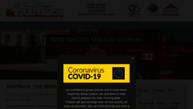 What Taxitruckremovals.co.uk website looked like in 2020 (3 years ago)