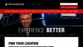 What Tirewarehouse.net website looked like in 2020 (3 years ago)