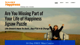 What Thesecretlifeofhappiness.com website looked like in 2020 (3 years ago)