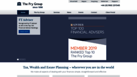 What Thefrygroup.co.uk website looked like in 2020 (3 years ago)