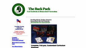 What Thebackpack.com website looked like in 2020 (3 years ago)