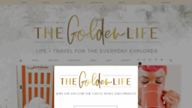 What Thegoldenlife.com website looked like in 2020 (3 years ago)