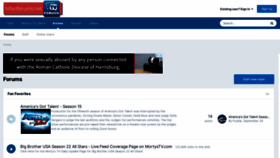 What Tvfanforums.net website looked like in 2020 (4 years ago)