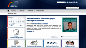 What Tierschutzpartei.de website looked like in 2020 (3 years ago)