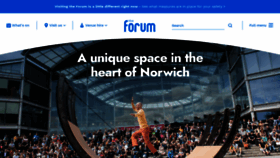 What Theforumnorwich.co.uk website looked like in 2020 (3 years ago)