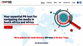 What Targetmedia.co.za website looked like in 2020 (3 years ago)