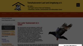 What Tierschutzverein-lauf.de website looked like in 2020 (3 years ago)